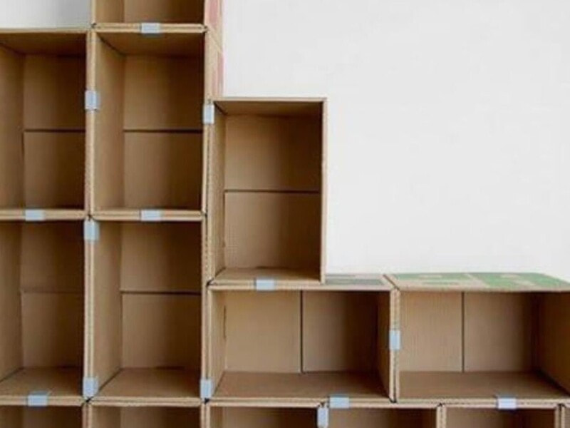 Cách làm kệ giày bằng thùng carton siêu đơn giản