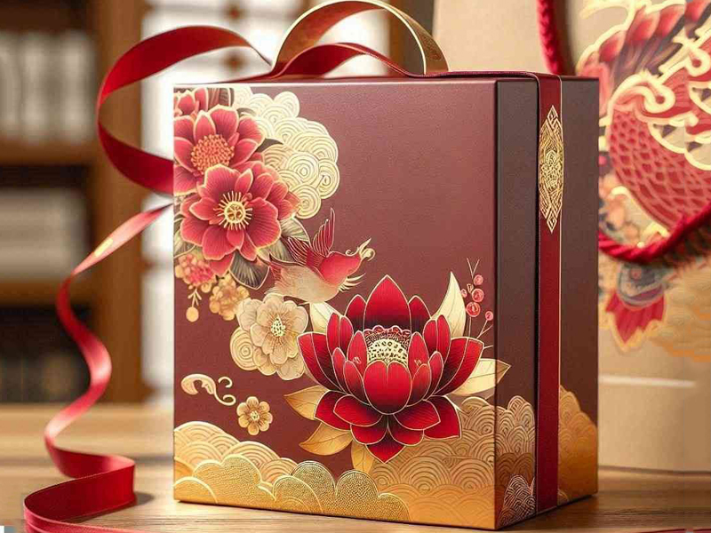 Hộp quà tết chất liệu cao cấp tạo điểm nhấn