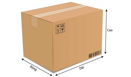 kích thước thùng carton tiêu chuẩn