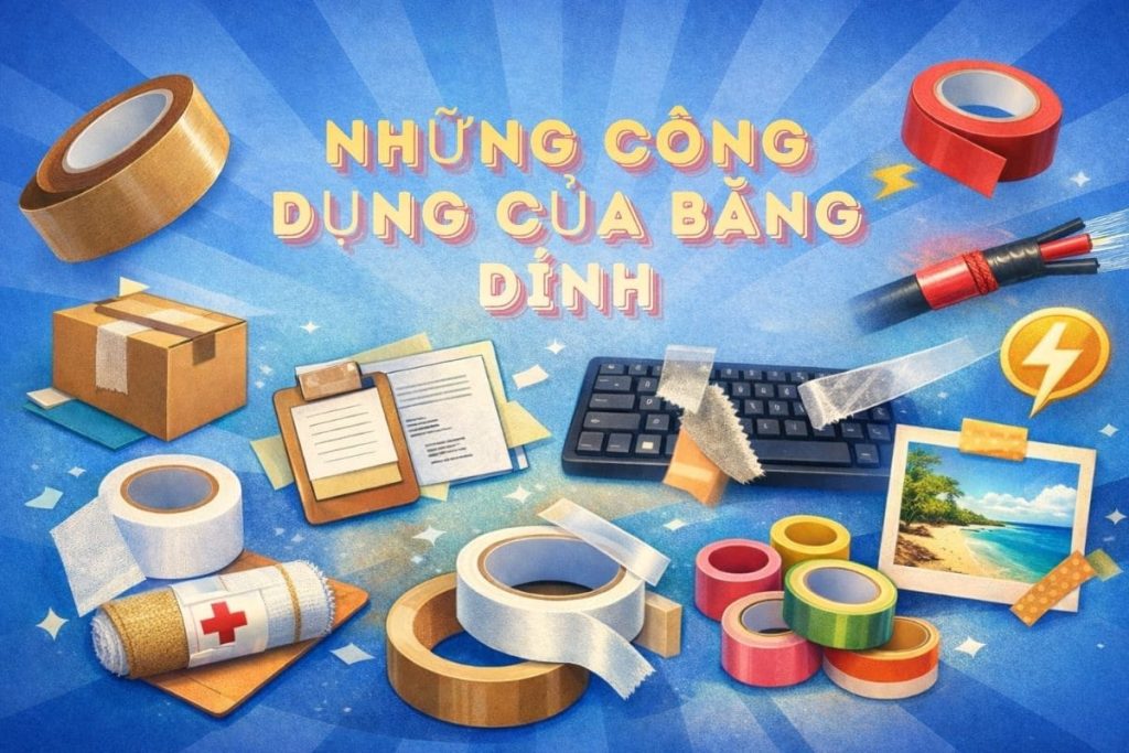 Những công dụng của băng dính có thể bạn chưa biết