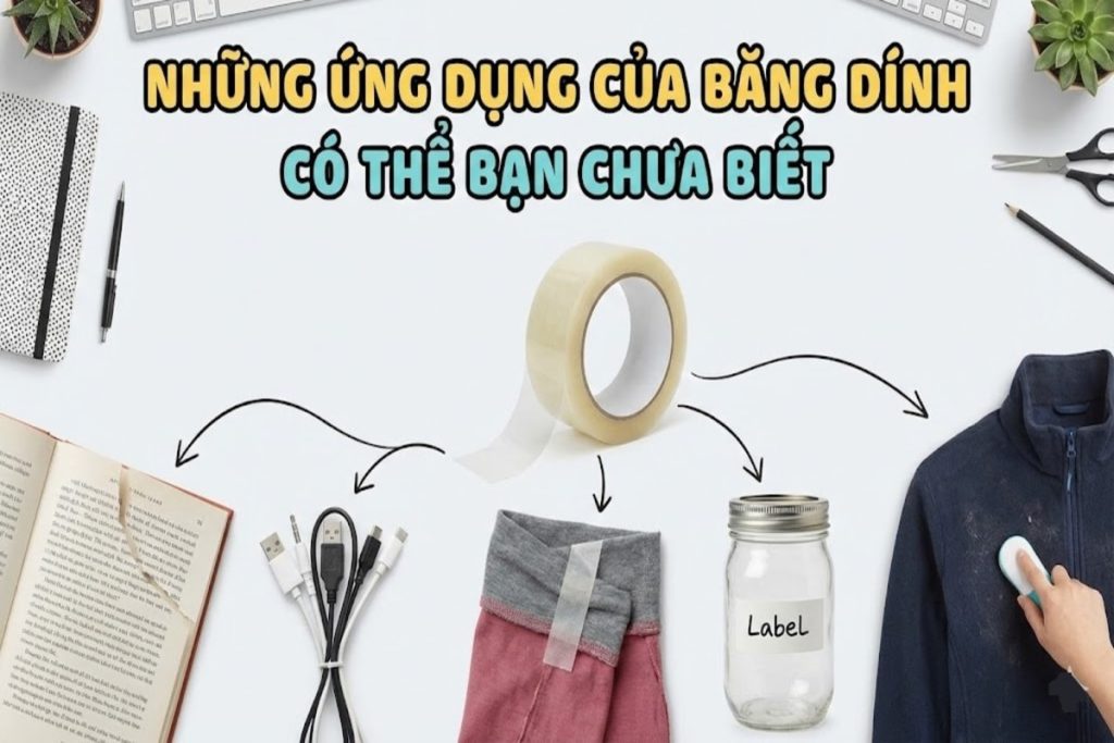 Những ứng dụng của băng dính có thể bạn chưa biết