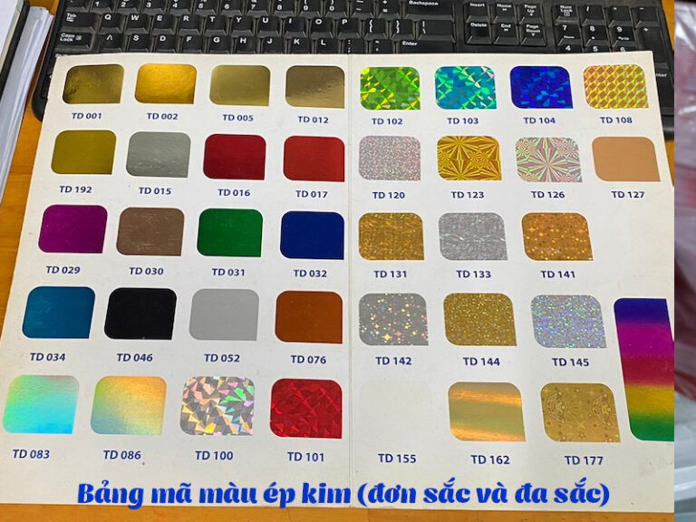 Thông tin về bảng màu ép kim và cách sử dụng hiệu quả