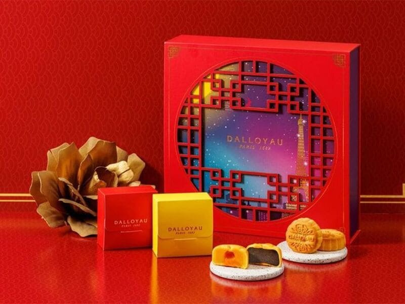 Hộp bánh Trung thu mang hơi hướng hiện đại
