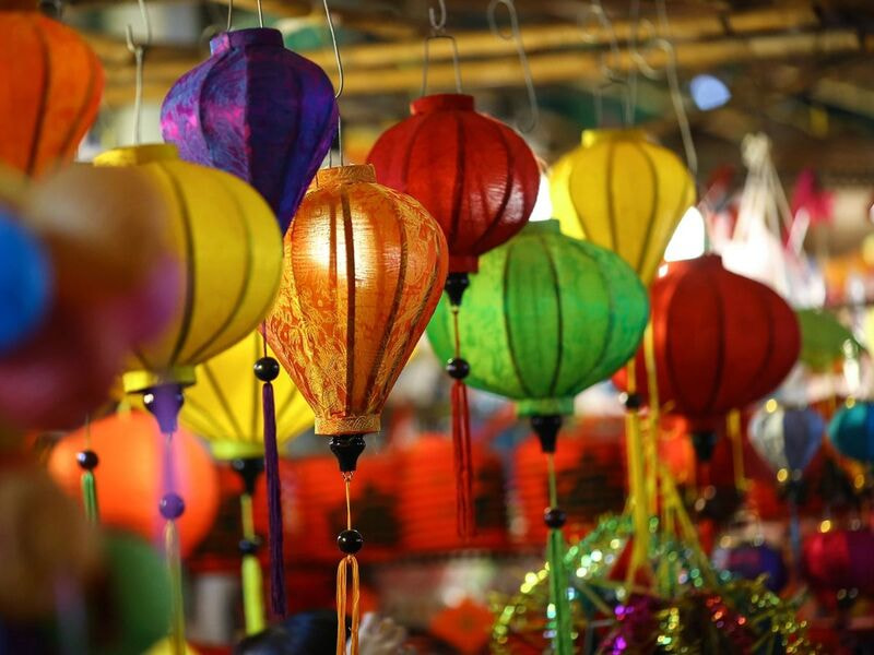 Phố lồng đèn Hùng Vương