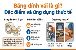 Băng dính vải là gì Đặc điểm và ứng dụng thực tế
