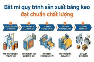 Bật mí quy trình sản xuất băng keo đạt chuẩn chất lượng